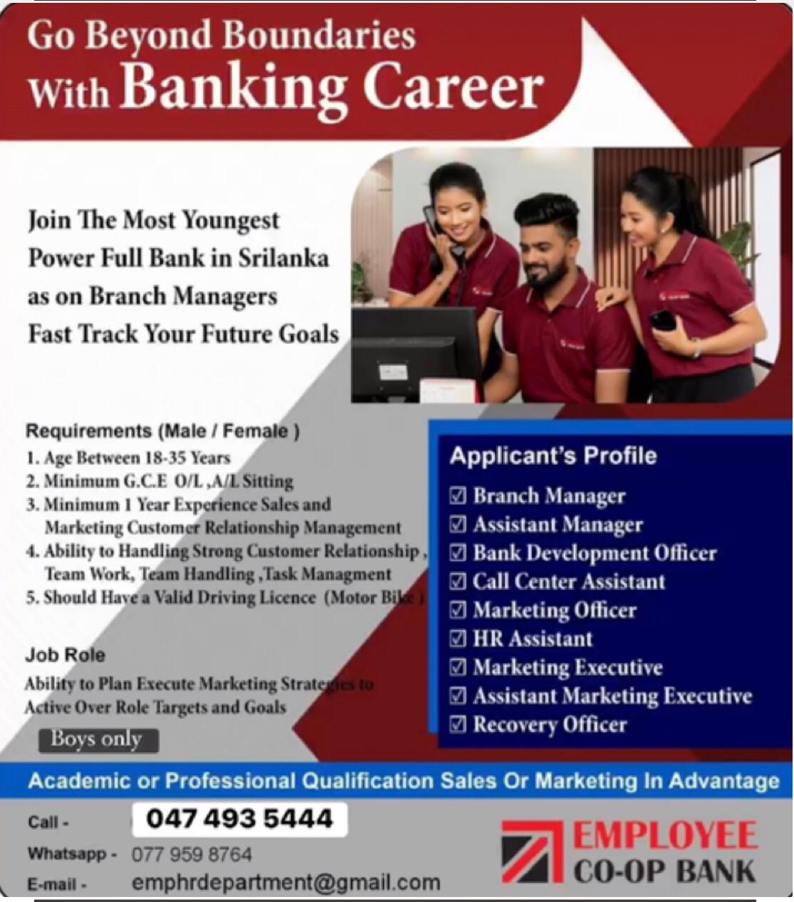 HR Assistant | Tangalle,Beliatta