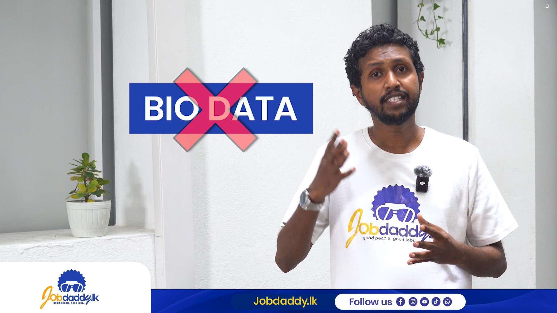 Job එකකට apply කරද්දී දාන්න ඕනේ CV එකක් ද, Bio Data එකක් ද? | Career Tips by Jobdaddy.lk - Tip 02